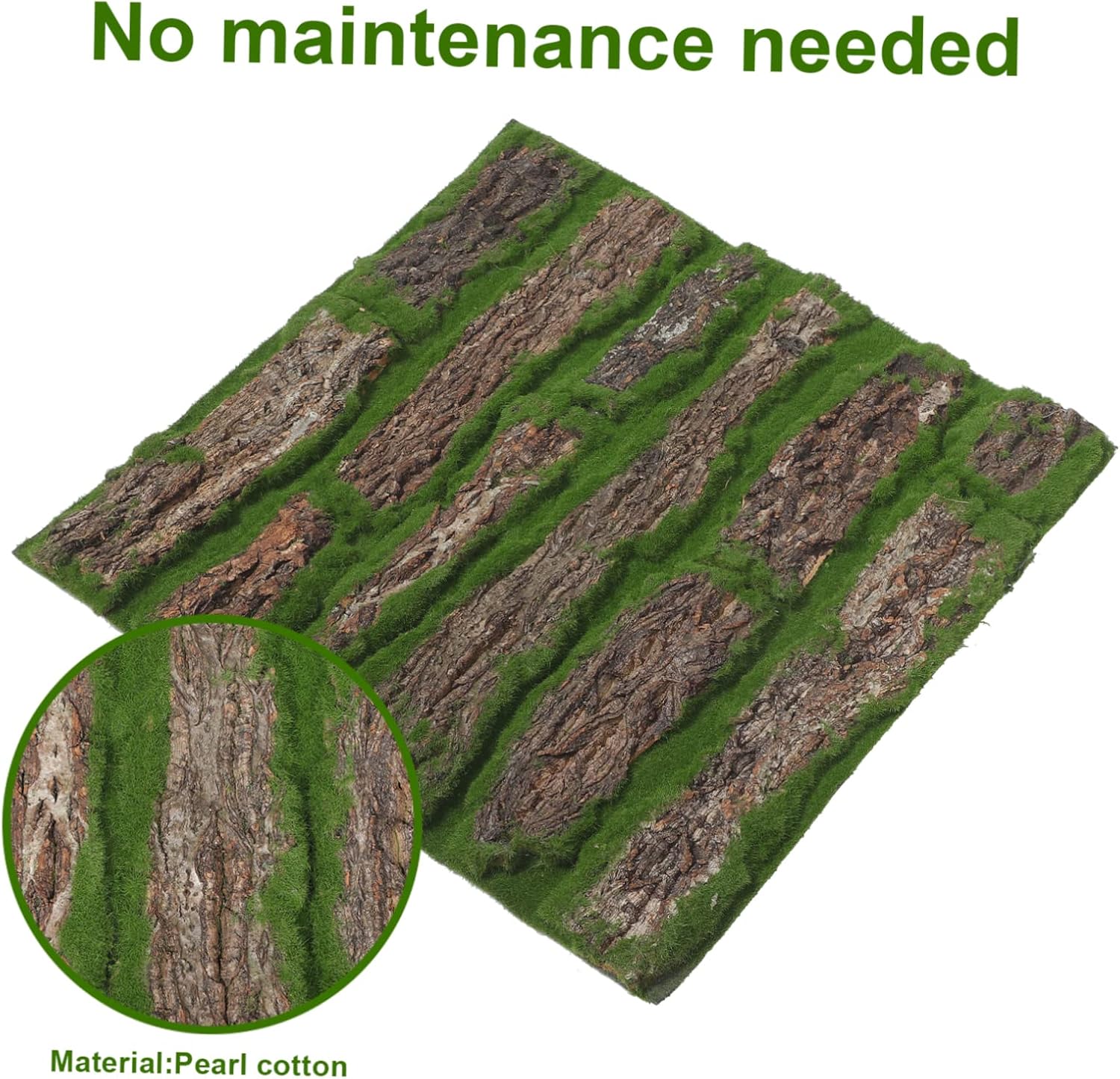 Fake Moss Turf for Micro Landscaping Realistic Artificial Moss Mat for Garden Decor Reusable and Easy to Clean for Fairy Gardens and DIY Crafts