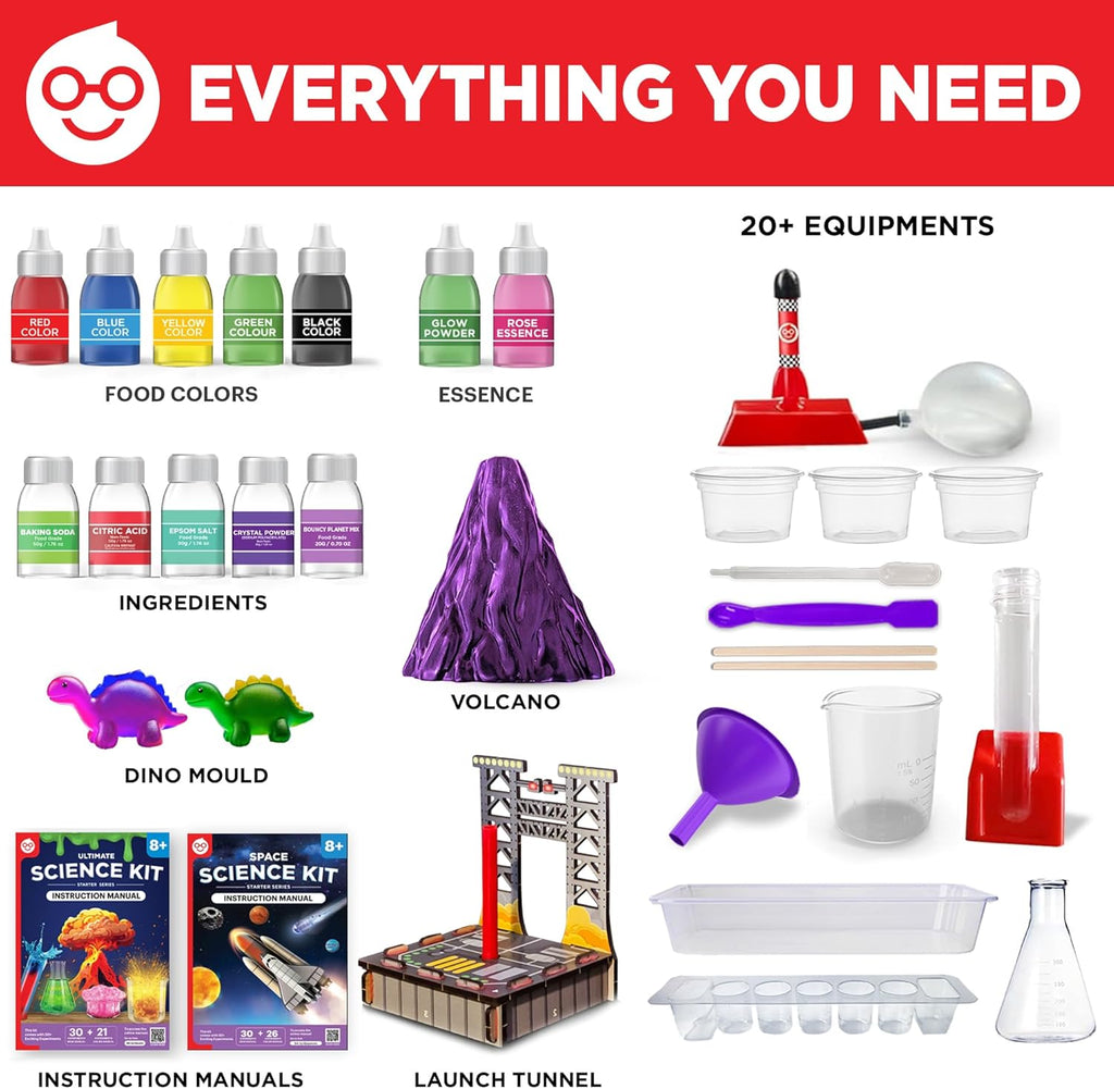 Doctor Jupiter Mega Science Gift Set | Set of ‘Ultimate Science Kit’, ‘Space Science Kit’ for Kids Ages 8-10-12-14 | Birthday Gift Ideas for Boys, Girls | STEM Learning & Educational Toys