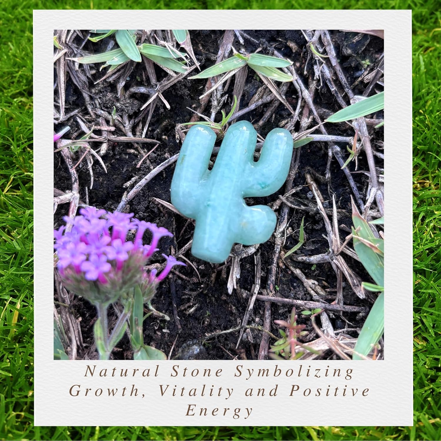 Mini Moss Agate Cactus–Unique Funny Plant Lover Birthday Gifts for Women/Sister/Mom,Gardening Gardener Succulent Lovers Crazy Plants Lady Cute Stocking Stuffers Gift Ideas
