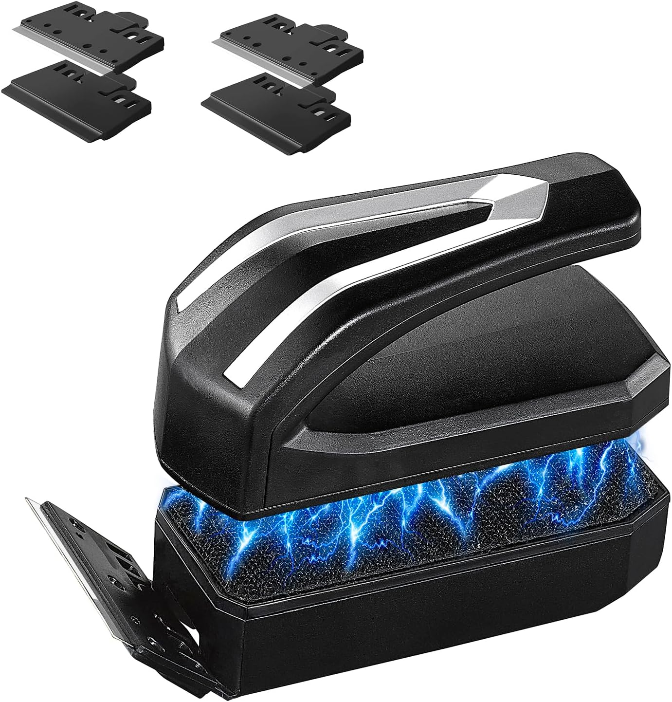 Carefree Fish Aquarium Super Powerful Magnetic Cleaner with 4 Algae Scrapers for Glass Fish Tank Magnet Brush Floating M+(Plus)