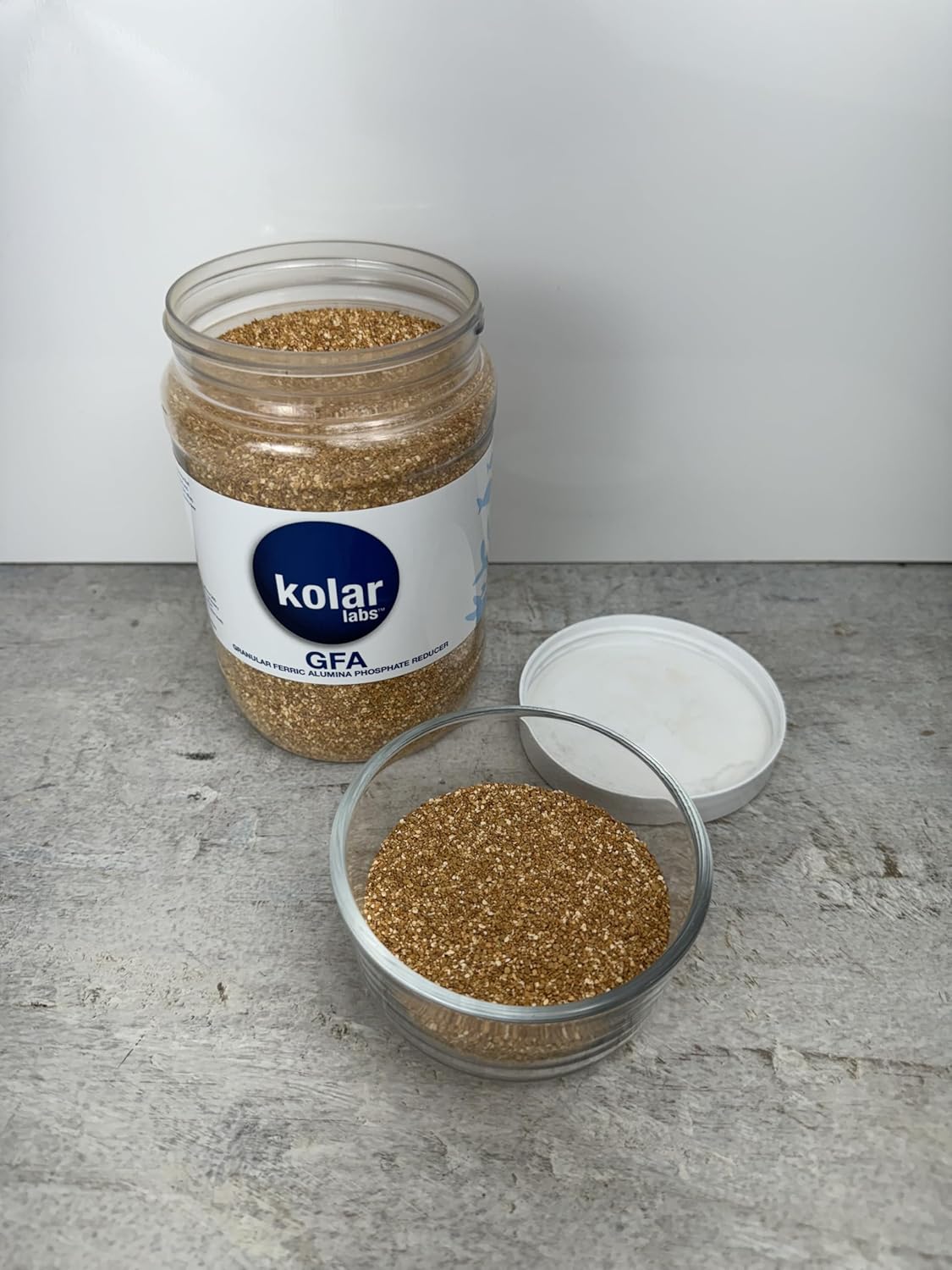 Kolar Labs Granular Ferric Alumina (GFA) Phosphate Reducer - for Fresh and Saltwater Aquariums, Promotes Clean, Crystal-Clear Aquariums, 700 Grams (1.54 lbs)