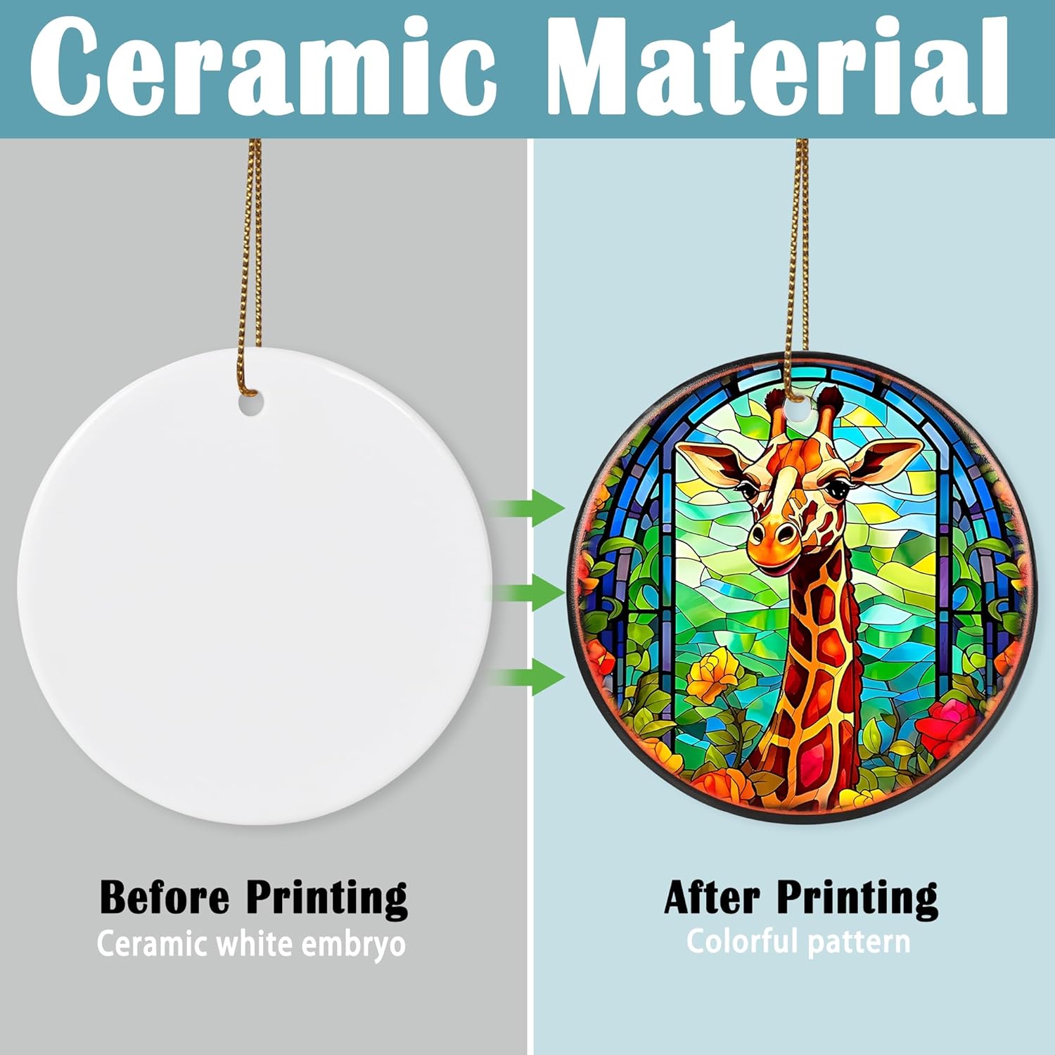 Giraffe Ornament - Christmas Tree Decoration, Gift for Holiday Keepsake Exchange