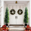2PCS 6ft Artificial Norfolk Pine Tree Artificial Christmas Tree Premium Pine Xmas Tree Branch Tip Easy Setup, Artificial Pencil Realistic Pine Needles Realistic Holiday Party Decor