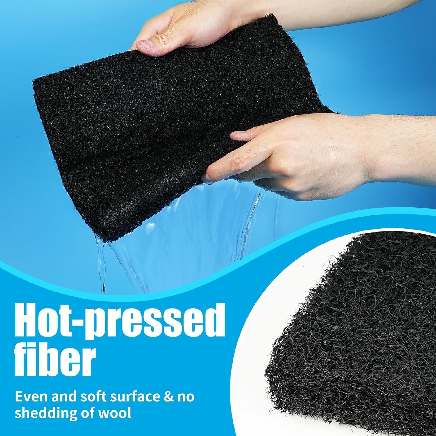 AQUANEAT Aquarium Activated Carbon Filter Media Pad for Fish Tank Pond Canister Filter (10.5" x 18")