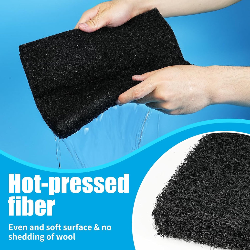 AQUANEAT Aquarium Activated Carbon Filter Media Pad for Fish Tank Pond Canister Filter (10.5" x 72")