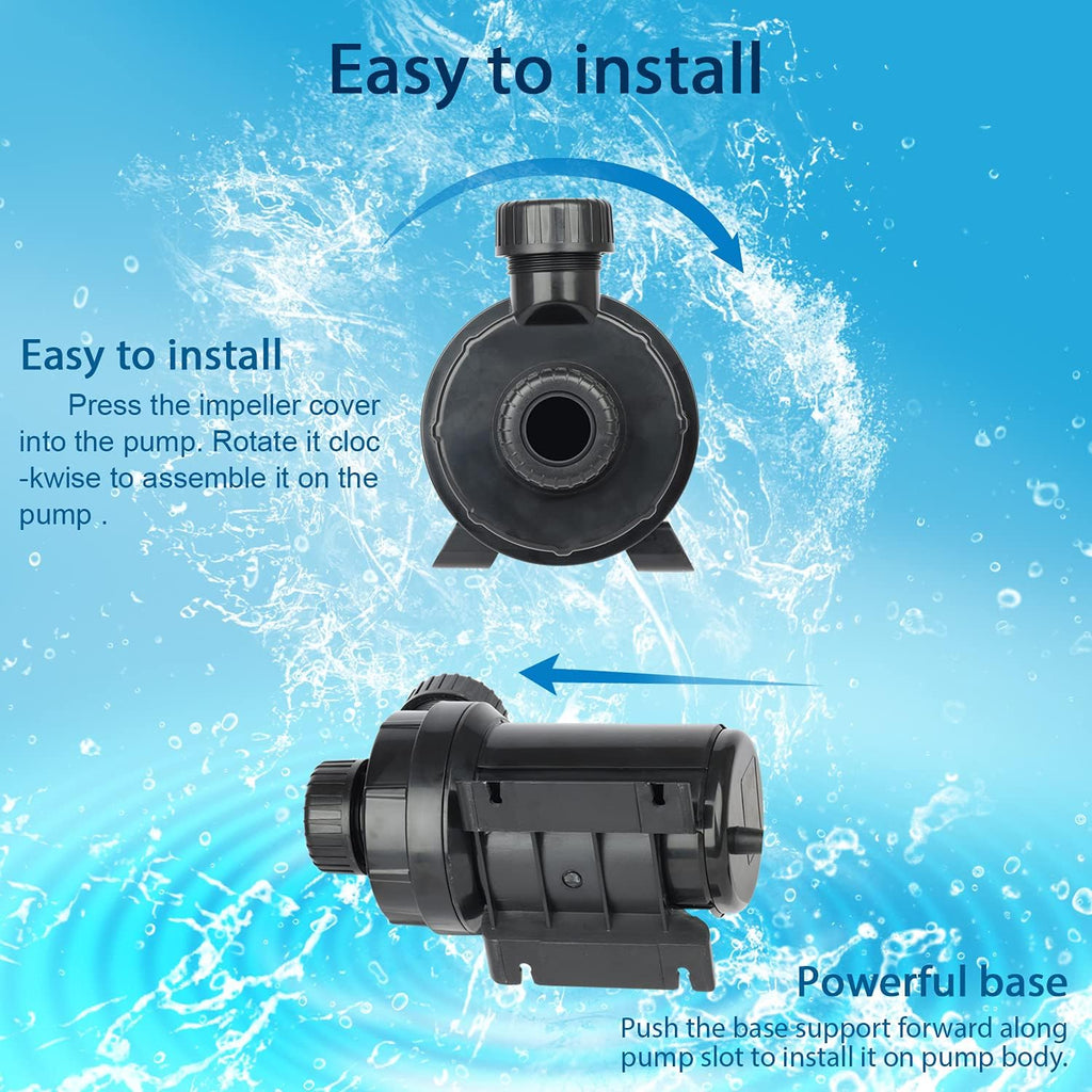 WaterRebirth (PC3000,3000GPH) High Flow Submersible Water Pump-Home/Inline Water Pump-Submersible Pump-Water Transfer Pump-Aquarium Pump
