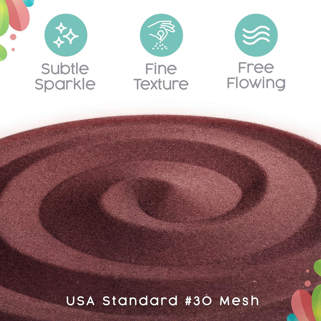 Sandsational Sparkle Burgundy and White Unity Sand 2 Pack, 1 LB (16 oz) of Each Color, Colored Sand for Weddings, Vase Filler, Home Décor, Crafts, Terrariums, and More