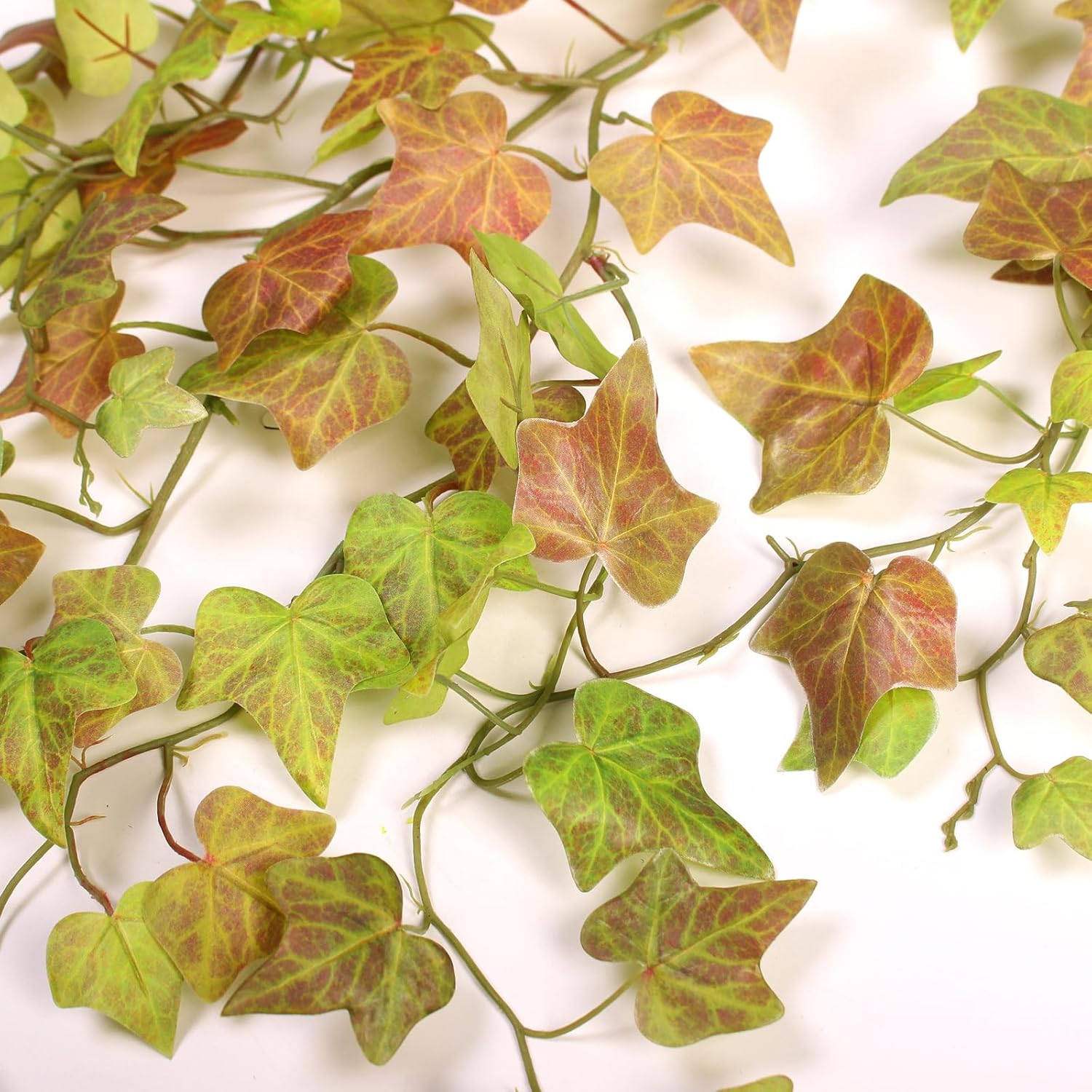 alyptus Artificial Fall Leaves Garland Hanging Plants Lifelike Fake Vines for Outdoors and Bedroom Décor - Greenery Garland with Fake Ivy and Ivy Vines (Ivy Garland 2#)