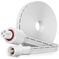 13Ft Extension Cable for Go-ee Permanent Outdoor Lights Pro, Deck Lights, IP68 Waterproof Extension Cord Compatible with Go-ee H706A H706B H706C,H705D/E/F, H7067 H7068 H7069(White 13FT)