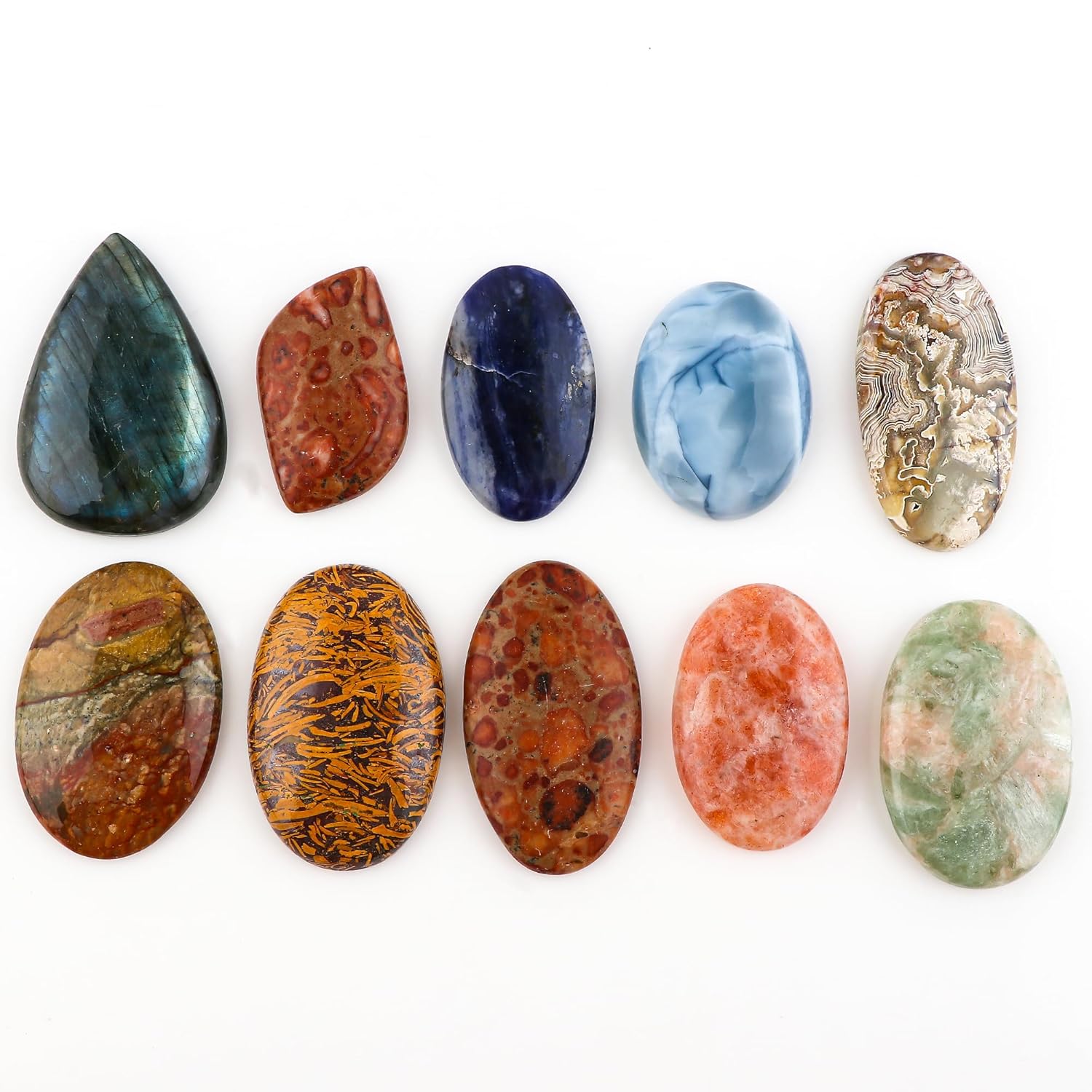 150+ carats Mix Shape Mix Stone Gemstone Crystals, Wholesale Cabs, Wire Wrapping, Polished Crystals, Natural Stones, Jewelry Making Supplies, DIY Stone, AA+ (5 Pcs)