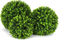 3rd Street Inn Topiary Ball Assortment - Artificial Plant Set - Indoor/Outdoor Wedding Party Decor - Faux Foliage Garden Sphere - Tree and Bush Substitute (19", 15", 11" (Wintergreen))