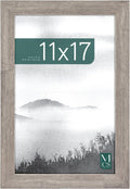 MCS Museum Poster Frame 11x17 Barnwood, Vertical & Horizontal Wall Hanging Large Picture Frame for Photos, Posters & Art Prints (1-Pack)
