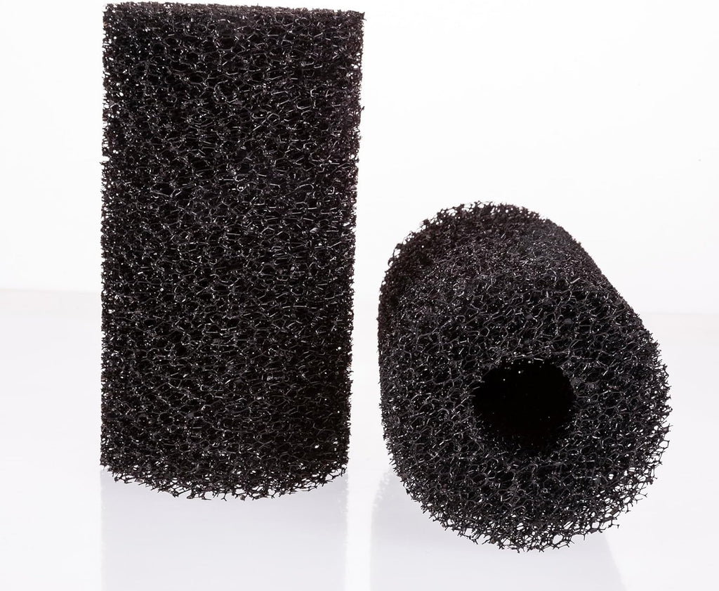 UNEAK 2-Pack Large Premium Pre Filter Sponge Aquarium Intake High-Porosity Foam Roll Fish Tank Shrimp Beta Baby Fish Replacement Foam Cover Filtration Freshwater Saltwater 5-20 Gallons Easy to Clean