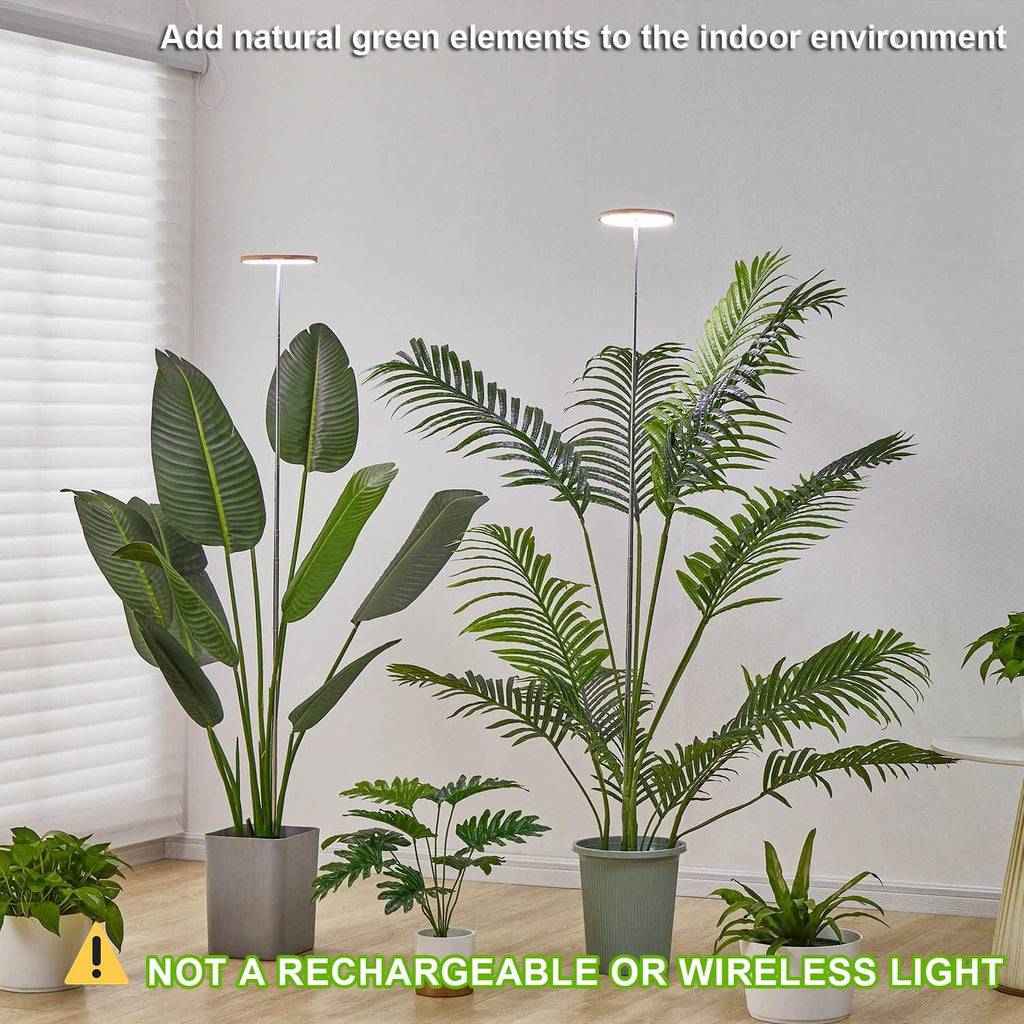 Plant Grow Light,yadoker LED Growing Light Full Spectrum for Indoor Plants,Height Adjustable, Automatic Timer, 5V Low Safe Voltage,Idea for Large Plant Light