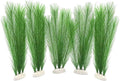 BEGONDIS Aquarium Decorations 5Pcs Fish Tank Artificial Green Water Plants Made of Silk Fabrics Plastic