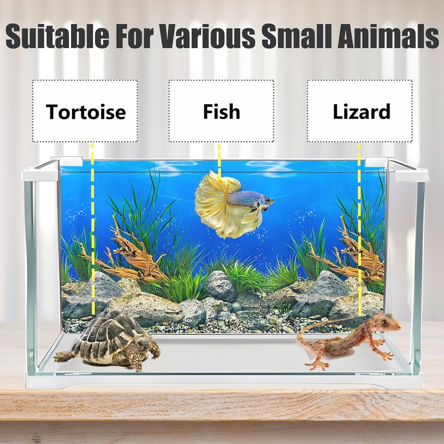 Aquarium Background Poster Water Plants 3D Coral Fish Tank Background Picture Double Sides Fish Tank Stickers 10 20 Gallon Tank 12"x 25"