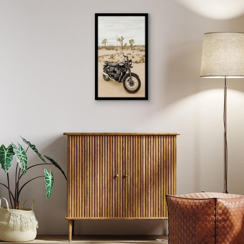 Americanflat 14x24 Poster Frame with Polished Plexiglass - Black Picture Frame - Wide Photo Frames Made of Engineered Wood for Vertical or Horizontal Wall Display - Epic Collection - Black