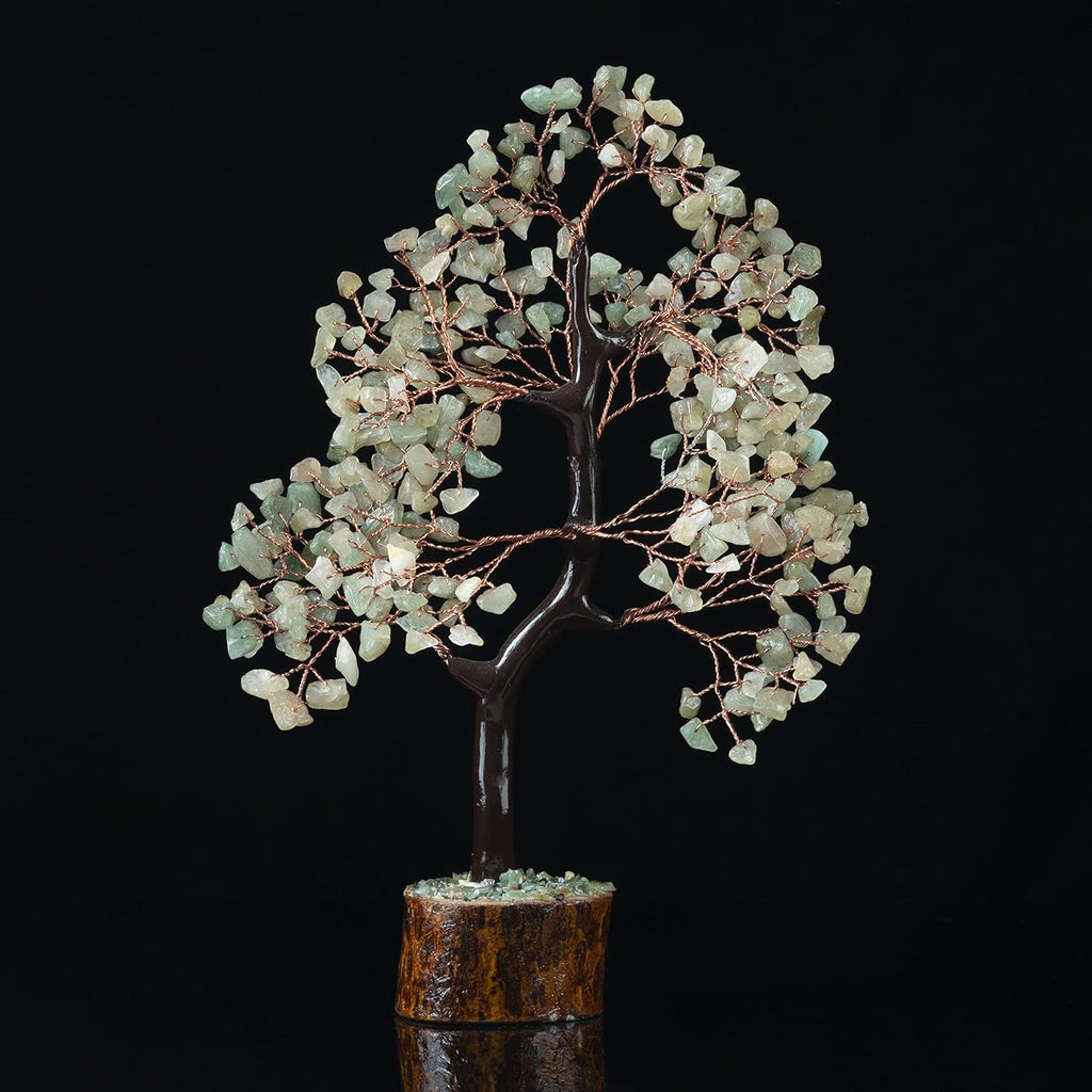 Green Jade Crystals Tree of Life Decor for Healing Crystals Spiritual Gift Sage Green Office & Room Decor House Warming Gifts New Home Decor Feng Shui Birthday Gifts for Women & Men