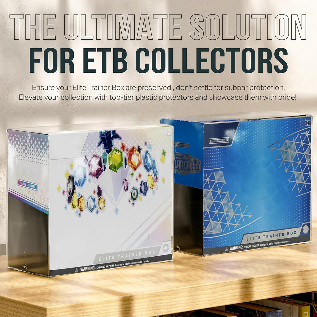 PET Plastic ETB Protector Case 30 Pack - Elite Trainer Box Protector - ETB Case Compatible with Elite Trainer Boxes (Pack of 30)