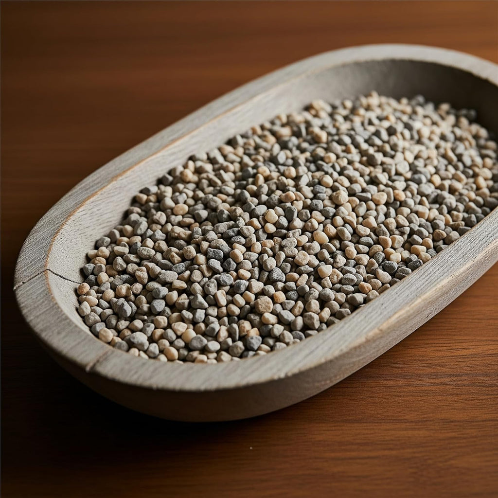 32 oz Jug of Multicolor Gray Pea Gravel, ⅛ - ½ inch Size, for Indoor Outdoor Decor, vase Filler, Candles, Art, Crafts, Aquariums, Fairy Gardens, planters, tablescapes, terrariums