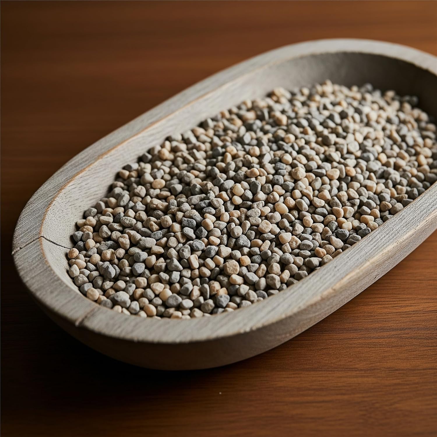 32 oz Jug of Multicolor Gray Pea Gravel, ⅛ - ½ inch Size, for Indoor Outdoor Decor, vase Filler, Candles, Art, Crafts, Aquariums, Fairy Gardens, planters, tablescapes, terrariums