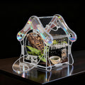 Jumping Spider Enclosure Kit, Acrylic Habitat with Magnetic Door, 3.5" L x 3.5" W x 4.9" H, for Jumping Spiders, Tarantulas, Mantis, Beetles