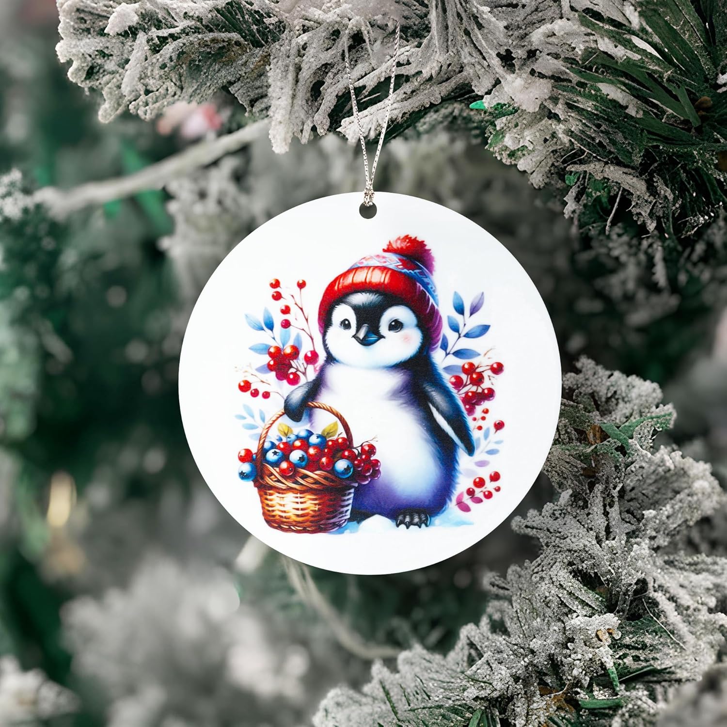 Penguin Ornament, Penguin Christmas Ornaments 2025, Cute Funny Animal Christmas Ornaments for Tree Decor, Penguin Gifts for Women Girl Kids, Unique Winter Holiday Tree Keepsake Present Exchange.