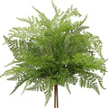 Artificial Boston Fern Plants 19" Fake Greenery Shrubs 2 Pcs Faux Plant Bushes UV-Resistant for Indoor Outdoor Wedding DIY Bouquets Floral Arrangement Table Centerpieces