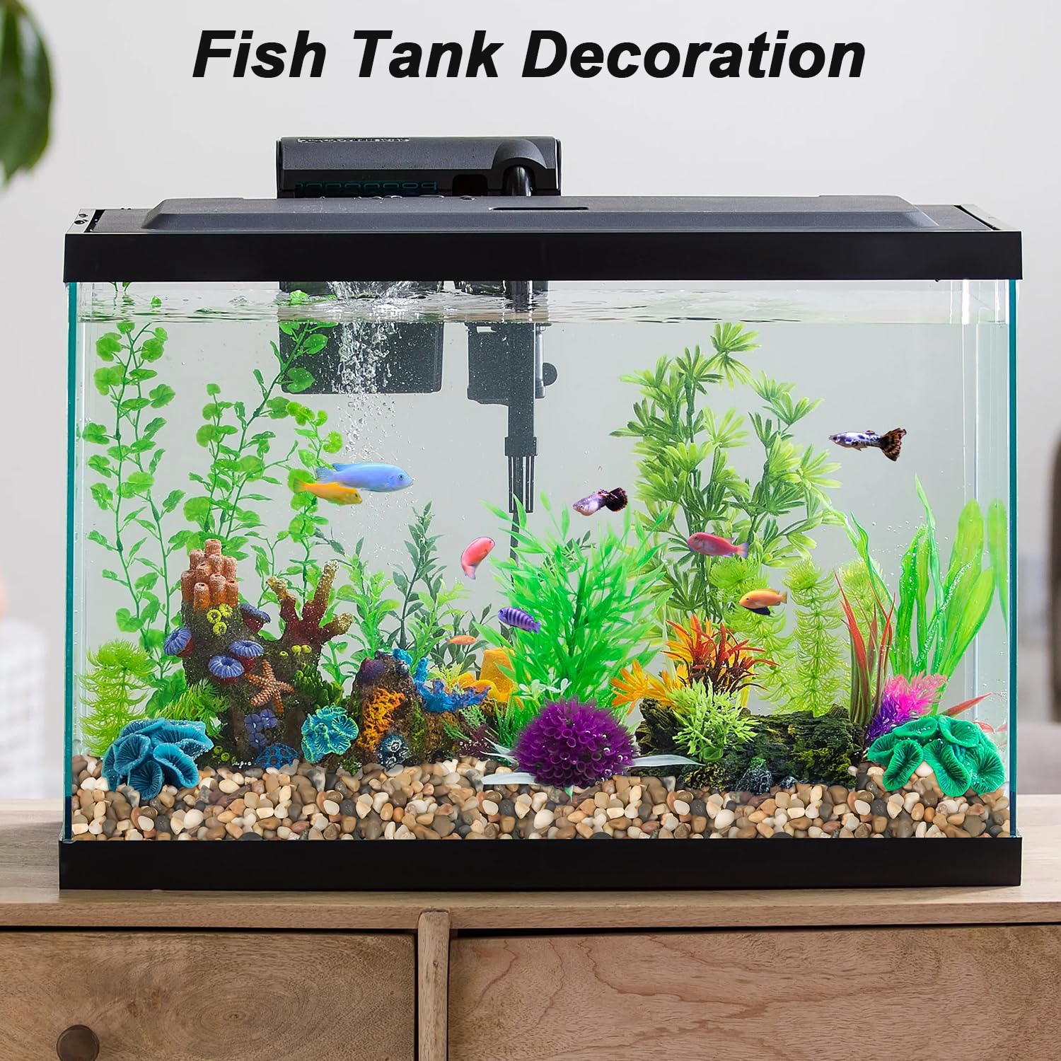 Landscaping Pebbles River Rocks Decorative Ornamental Pebbles Garden Landscaping Stones Gravel Filler for Home Decoration Flower Bed Fish Tank Plants Vases Succulents (1, Mixed Color, 5 Pounds)