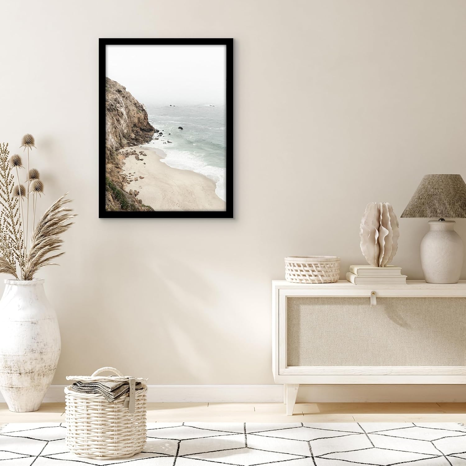 Americanflat 21x29 Picture Frame with Polished Plexiglass - Black Picture Frame - Wide Photo Frames Made of Engineered Wood for Vertical or Horizontal Wall Display - Epic Collection - Black