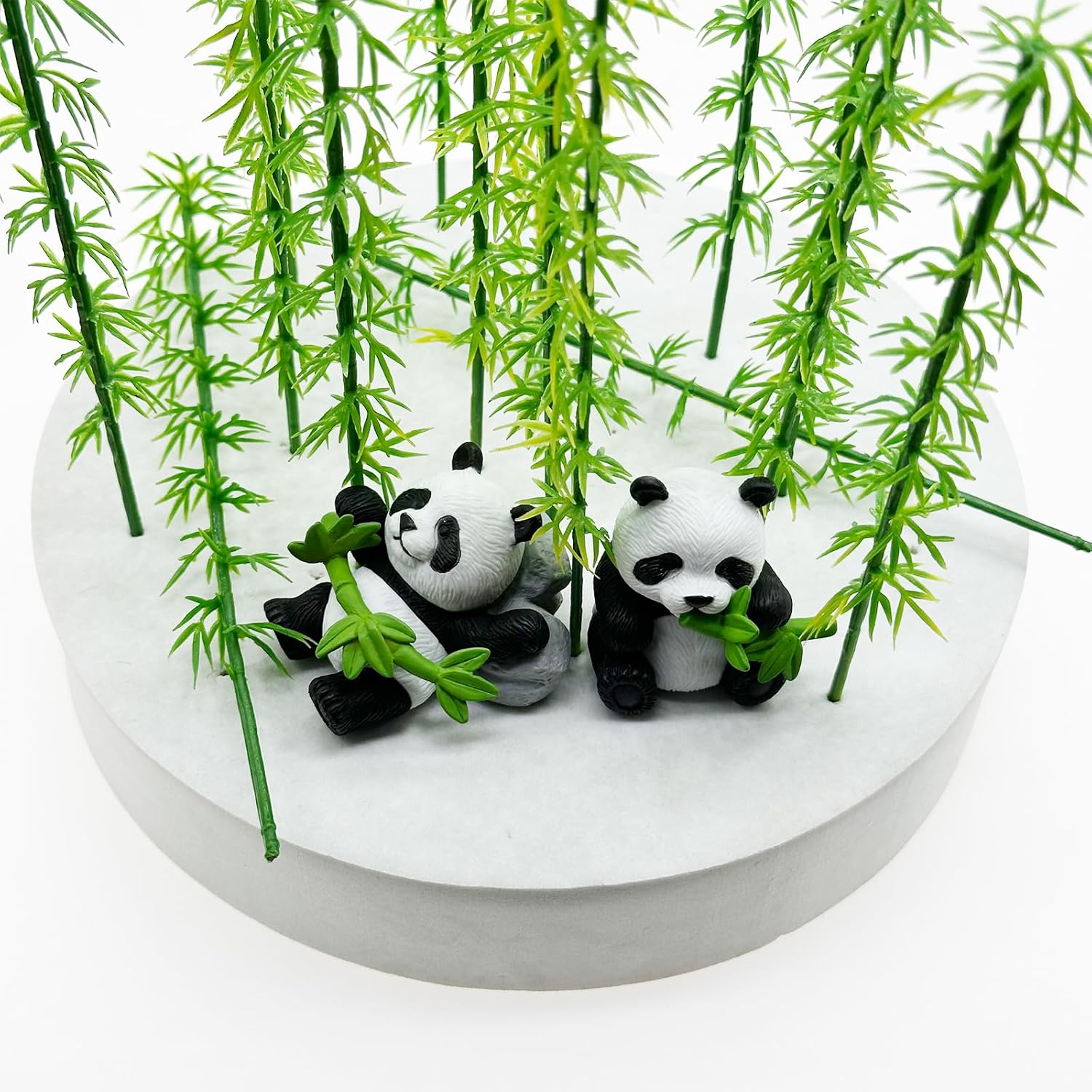 Woohome Model Miniature Bamboo Trees, Green Plastic Bamboo Trees for Building Model, Home Miniature Landscape Landform Diorama Project, 50 PCS, 5.9’’