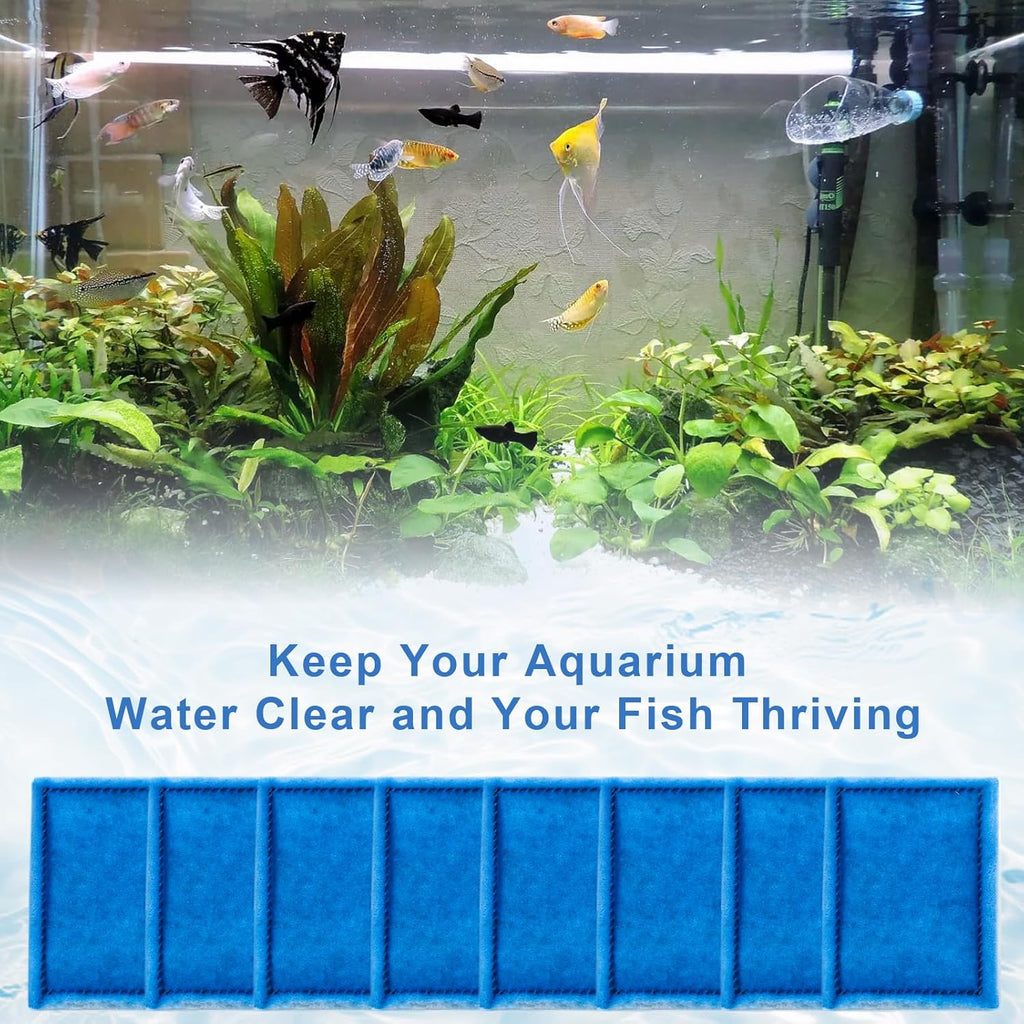 8 Pack Aquarium Filter Cartridge Replacement Rite-Size B Filter Cartridges Compatible with MarineLand Penguin PRO Power Filters 100/125/175 /150, for Aqua-Tech(EZ-Change #2) 10-20 Gallon Power Filters