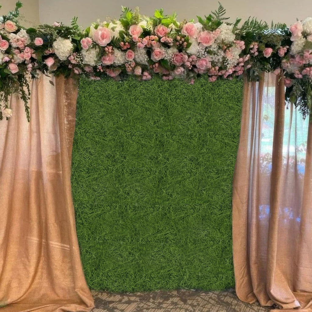 FAICOIA Moss Table Runner Fake Moss Rolls for Decoration 12" x 71" Artificial Moss for Plants Indoor Green Faux Grass for Planters Crafts DIY Table Centerpieces Fairy Garden Floral Wedding 30 x 180cm