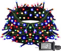 Dazzle Bright Christmas String Lights, 100 LED 33 FT Connectable Fairy Lights with 8 Modes, Waterproof Christmas Decorations for Indoor Outdoor Holiday Party Home Tree Decor (Multi-Colored)