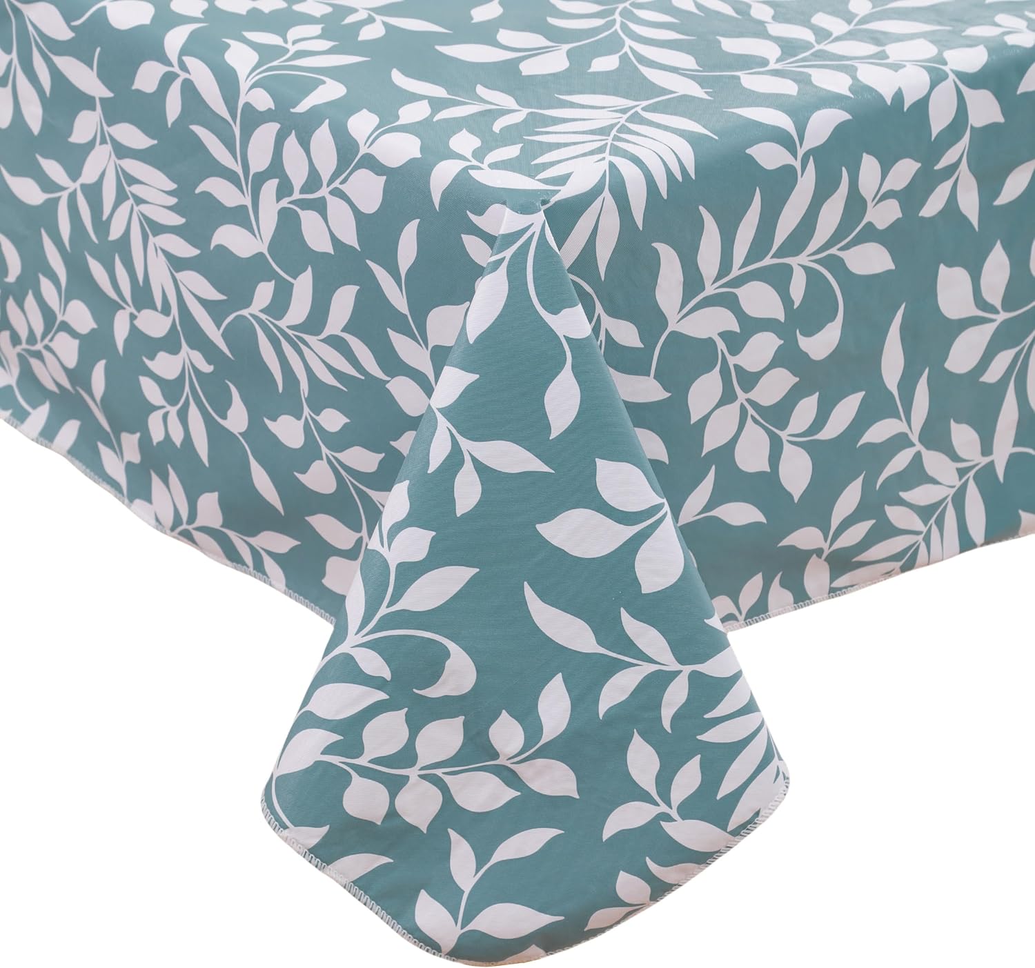 Walrus Heavy Duty Vinyl Tablecloth with Flannel Backing Waterproof Oil-Proof Plastic Table Cloth Stain-Resistant Wipeable Rectangle or Square Table Cover for Indoor and Outdoor (Branch, 54X54 Inch)