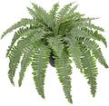 Artificial Fern Plants in Pot 34.6" Large Artificial Boston Fern 39 Leaves for Outdoors & Indoor Faux Potted Plant Fake Ferns Bush Plant for Patio Garden Farmhouse Porch Home Decor Dusty Green