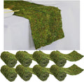 Jutom Dried Moss Table Runner Preserved Moss Mat Artificial Green Moss Roll for Party Tabletop Decoration Fairy Gardens Wedding Arts Crafts, Dark Green, 6 x 40 (2 Pcs)