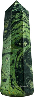 Amazing Gemstone Kambaba Jasper Crystal Towers - Natural Healing Crystal Point Obelisk for Reiki Healing and Crystal Grid (3 Inch)