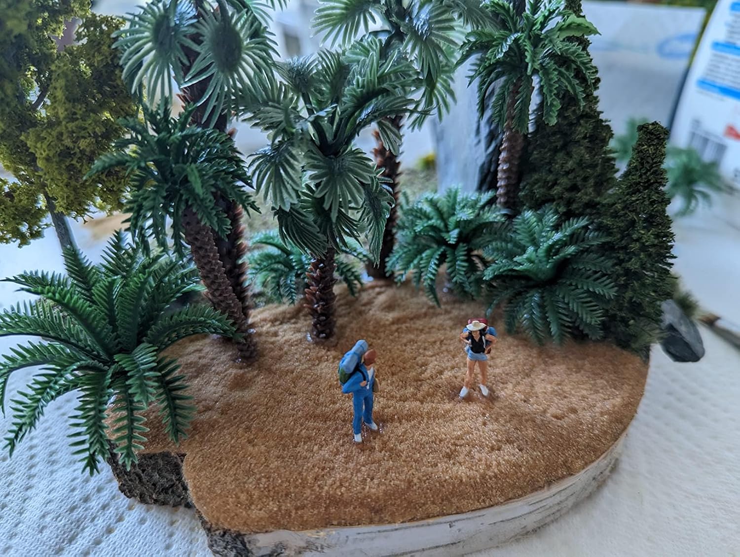 36pcs Palm Trees, Ho Scale Bushes, Plastic Trees for Projects 1.5-6 inch(3-16 cm), Miniature Trees