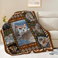 Owl Throw Blanket Owl Stuff Gifts for Kids Girls Boys Adults Women Men Soft Cozy Warm Plush Fluffy Fuzzy Fleece Blanket Decor 50''X60''