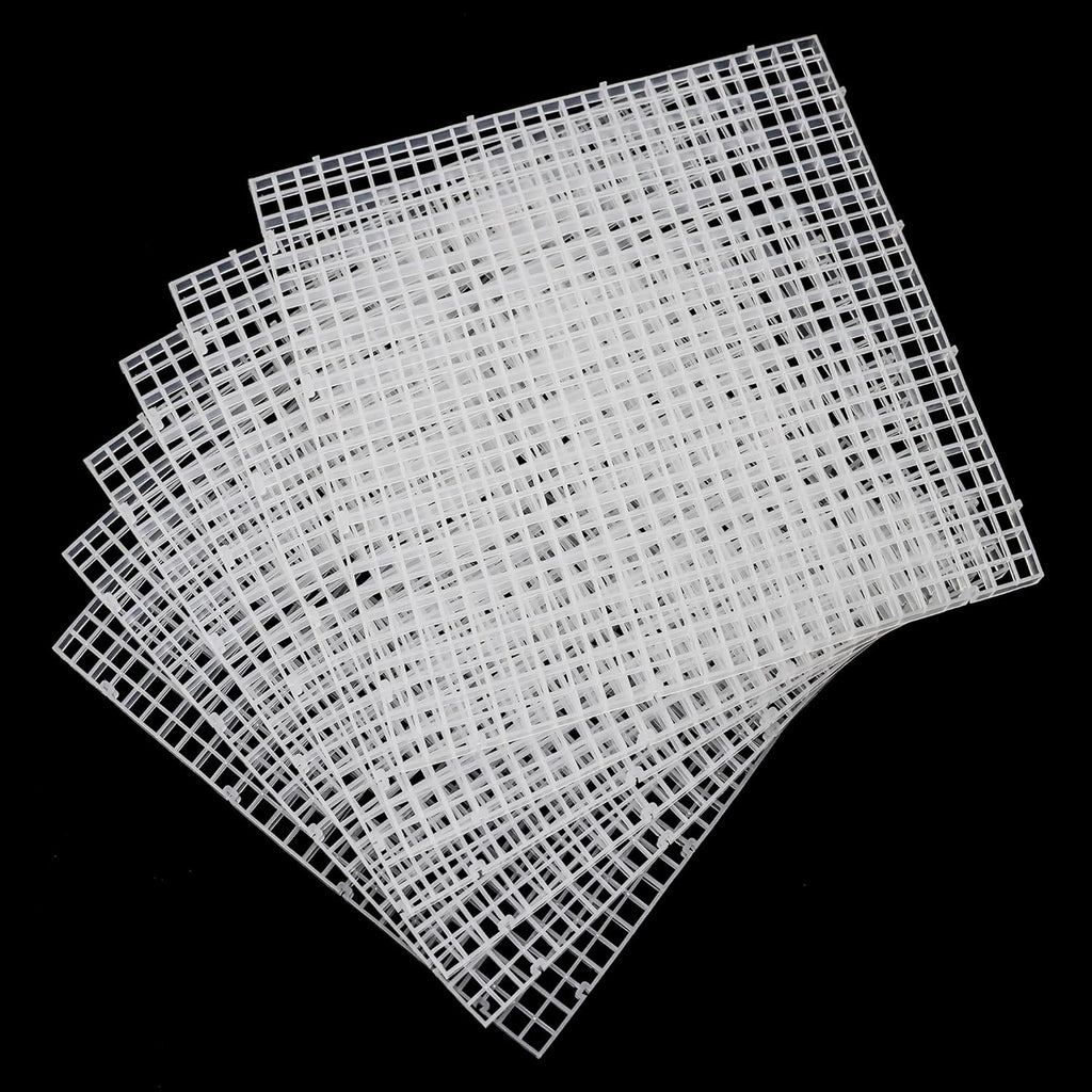 ALEGI Aquarium Fish Tank Divider Plastic Egg Crate Aquarium Filter Bottom Tray Plastic Grid (L 6pcs)