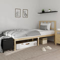 14 Inch Bamboo Bed Frame – Solid Wood Platform Bed Frame, Strong and Stable, with Non-Slip Slats for Support, No Box Spring Needed, Easy to Assemble, Noise-Free (Natural with Headboard, Twin)