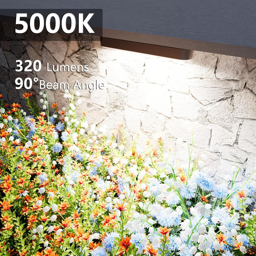 VOLISUN 7 Inch Retaining Wall Lights, IP67 Waterproof Hardscape Lighting, Cuttable Low Voltage Lighting, 12V Paver Lights, 2.8W Outdoor Step Landscape Lights, 5000K Daylight (6 Pack)