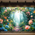 Enchanted Forest Backdrop Fairy Tale Wonderland Garden Woodland Butterfly Photography Background Girl Kids Birthday Decor Party Decorations Photo Booth Studio Props 6X4