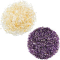 SUNYIK Amethyst/Citrine Tumbled Chips Crystal Crushed Pieces Irregular Shaped 1pound(About 460 gram)