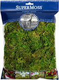 SuperMoss Forest Moss Preserved Lasting Decorative Long Fibers for Potted Plants and Crafts, Fresh Green