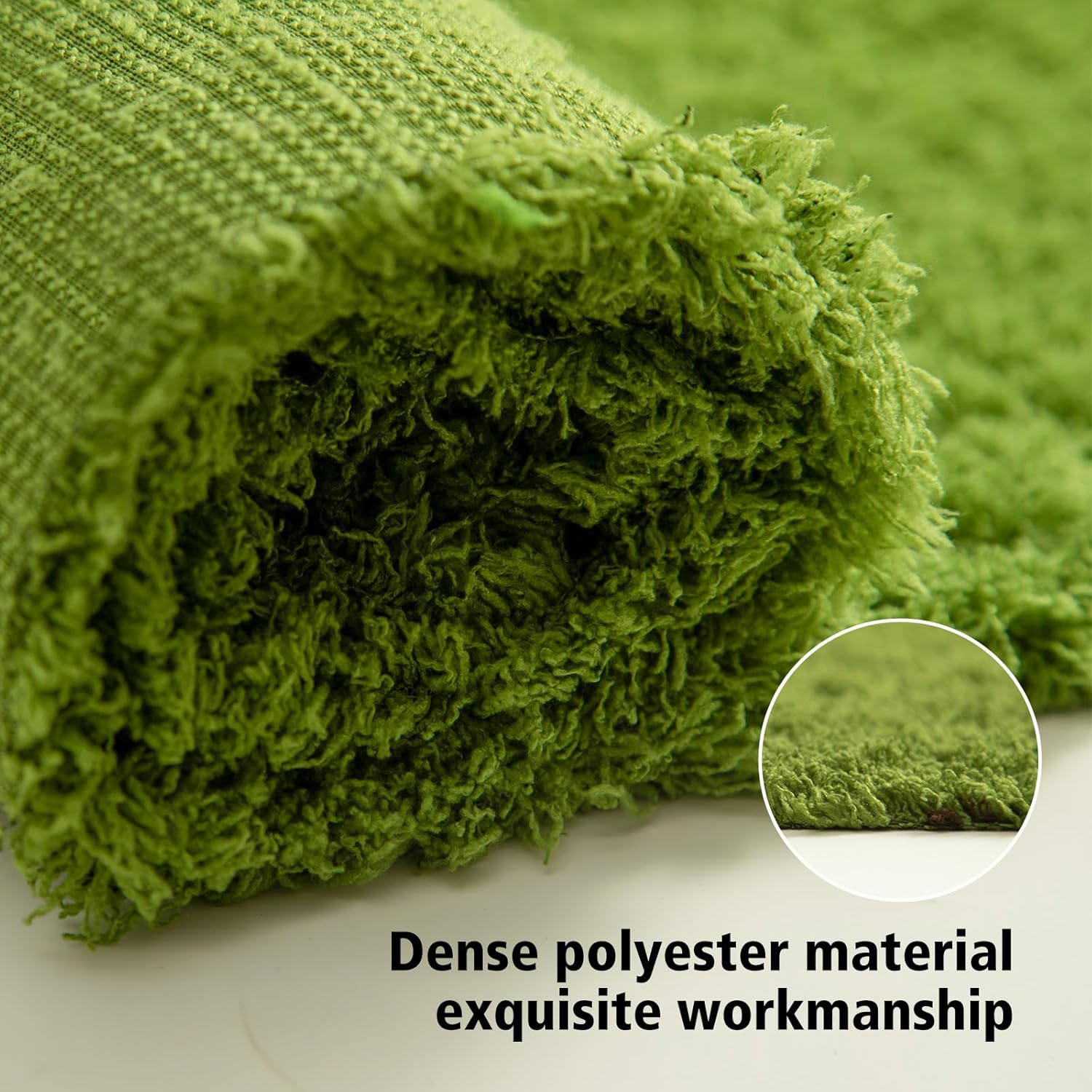 Artificial Grass Mat 4x3.3 Ft - Realistic & Soft Synthetic Turf, Fake Grass Carpet for Indoor Outdoor Use, Backyard, Patio, Balcony Decor (Fine Rain Green)