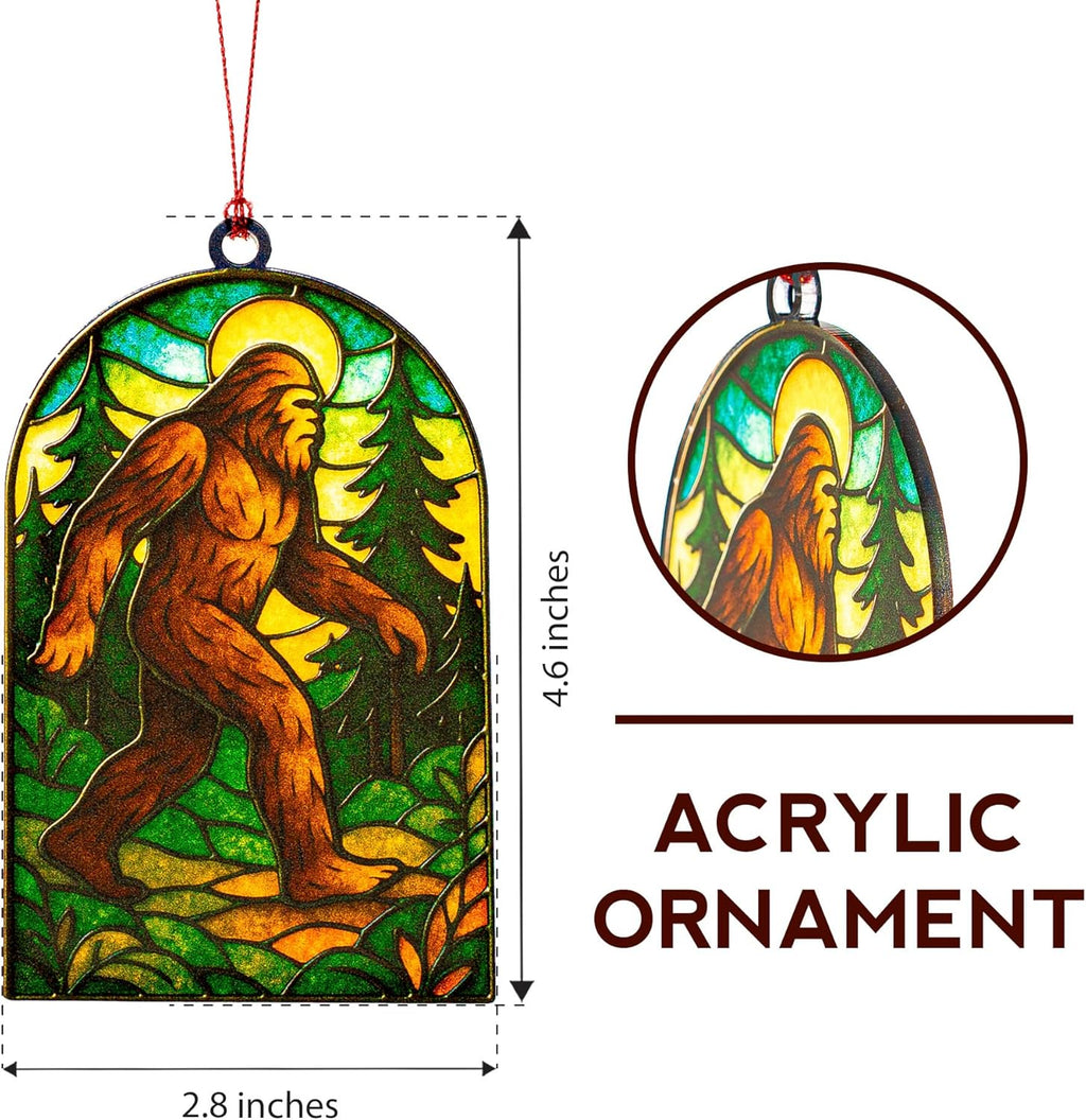 Funny Christmas Ornaments - Bigfoot Gifts - Big Foot Sasquatch Gift - Sasquatch Gift - Bigfoot Ornament - Christmas Ornaments 2025 - White Elephant Gifts - Xmas Tree Funny Decoration