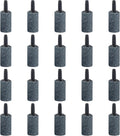 Pawfly Aquarium 1 Inch Air Stone Cylinder Grey Bubble Diffuser Oxygen Aerator Stone for Nano Air Pumps Small Buckets and Fish Tanks,20 Pack