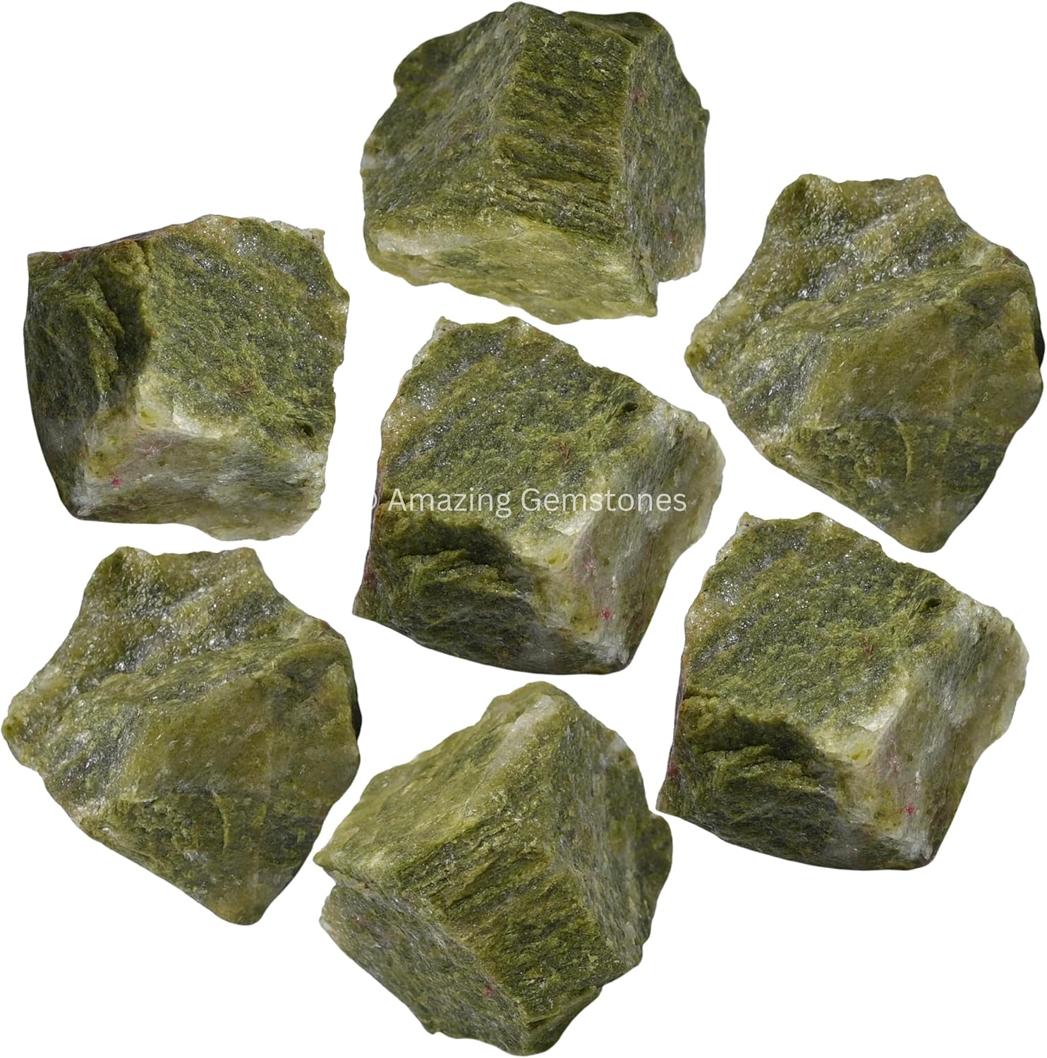 Amazing Gemstone Vesuvianite Raw Crystals and Healing Stones, Natural Rocks for Tumbling and DIY Raw Stones and Crystals (1 LB)